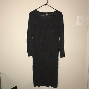 Grey long sleeved bodycon
